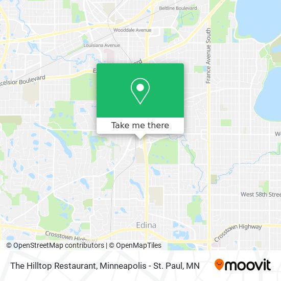 The Hilltop Restaurant map
