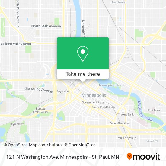 121 N Washington Ave map