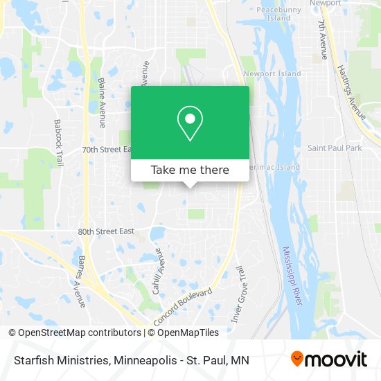 Starfish Ministries map