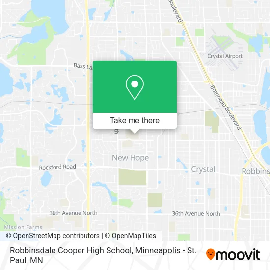 Robbinsdale Cooper High School map