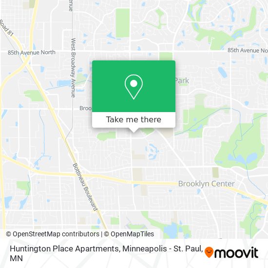 Huntington Place Apartments map