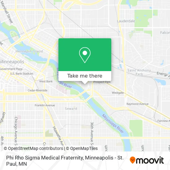 Phi Rho Sigma Medical Fraternity map
