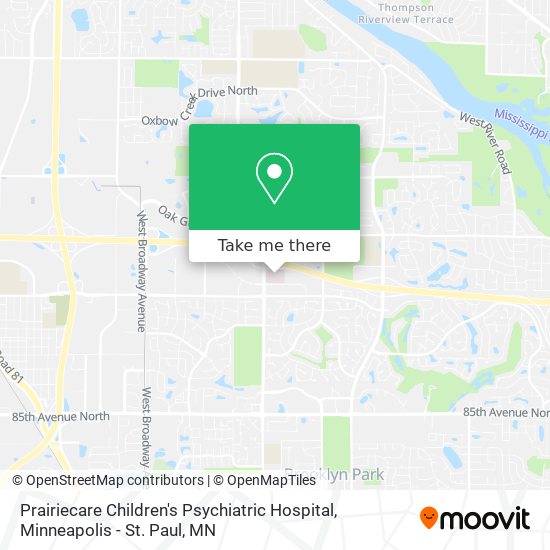 Prairiecare Children's Psychiatric Hospital map