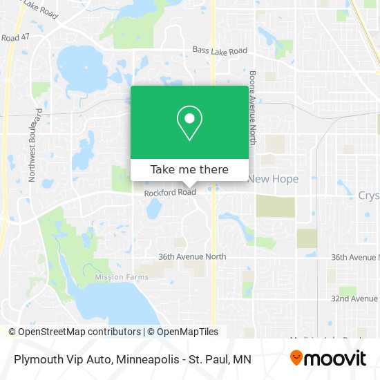 Plymouth Vip Auto map