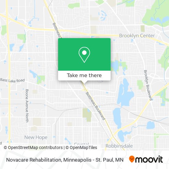 Novacare Rehabilitation map