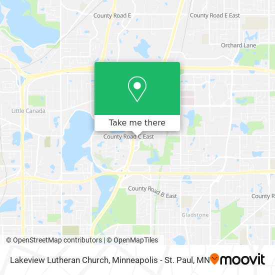 Mapa de Lakeview Lutheran Church