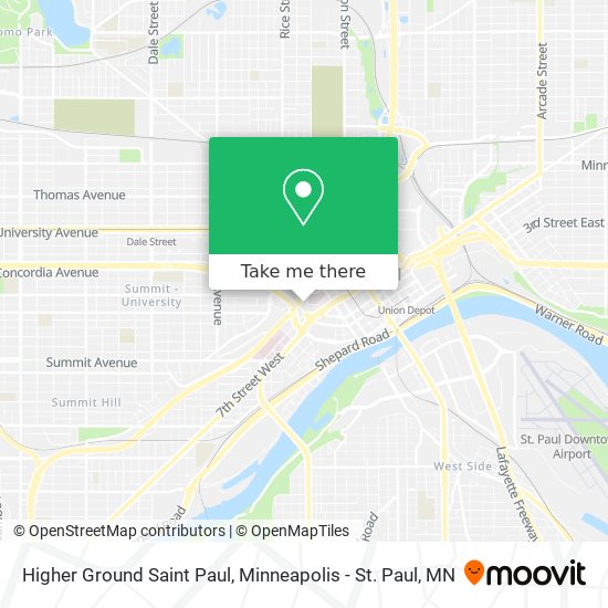 Mapa de Higher Ground Saint Paul