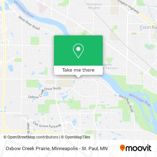 Mapa de Oxbow Creek Prairie