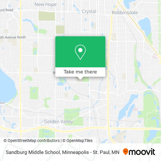 Sandburg Middle School map