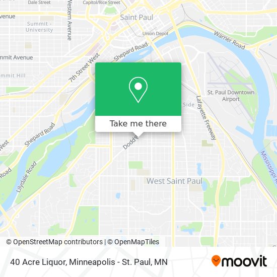 Mapa de 40 Acre Liquor