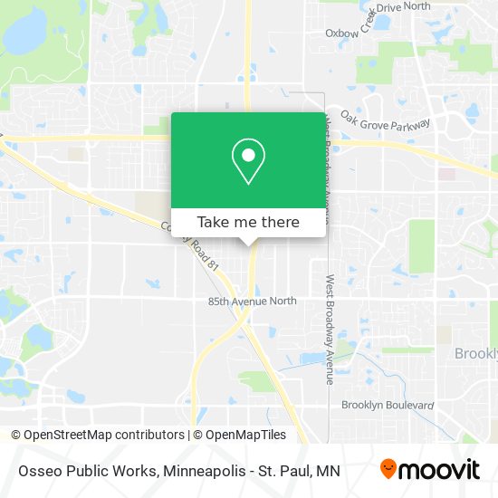 Osseo Public Works map