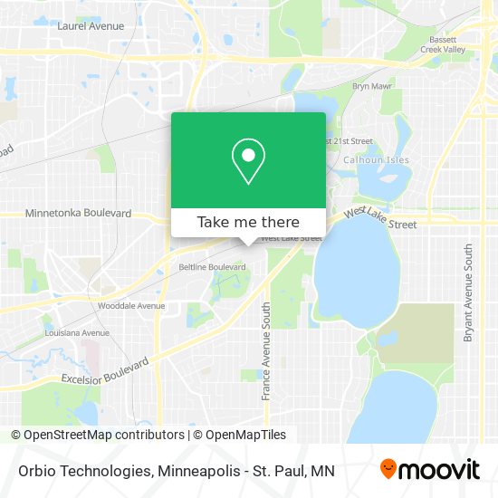 Mapa de Orbio Technologies