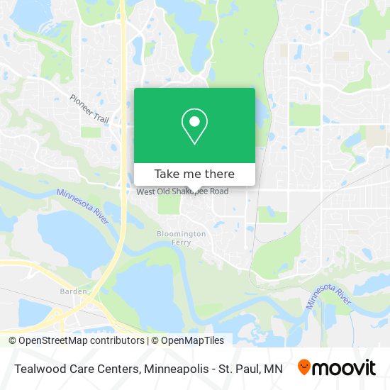 Mapa de Tealwood Care Centers