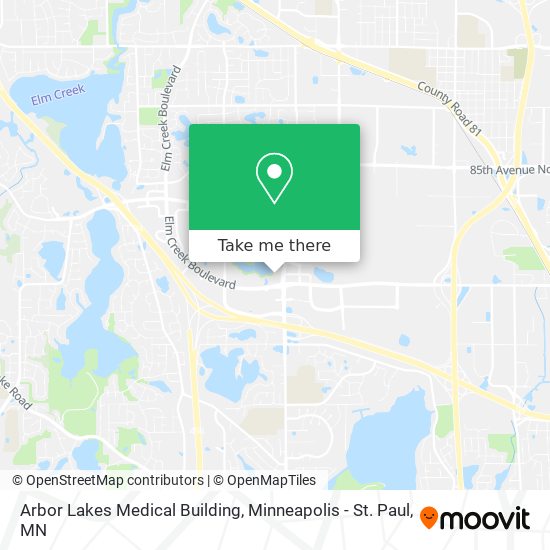 Mapa de Arbor Lakes Medical Building