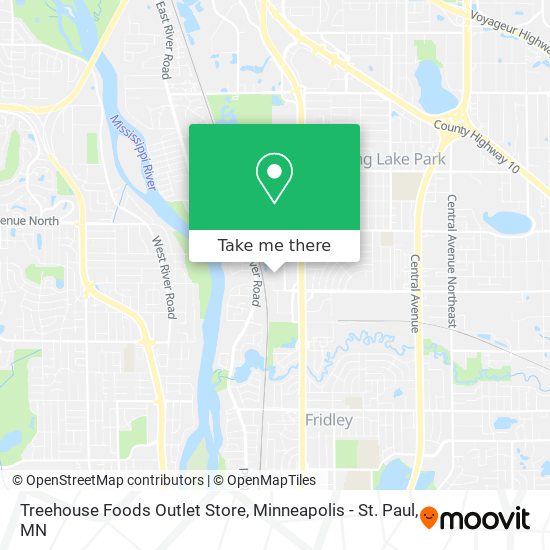 Mapa de Treehouse Foods Outlet Store