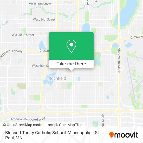 Blessed Trinity Catholic School map