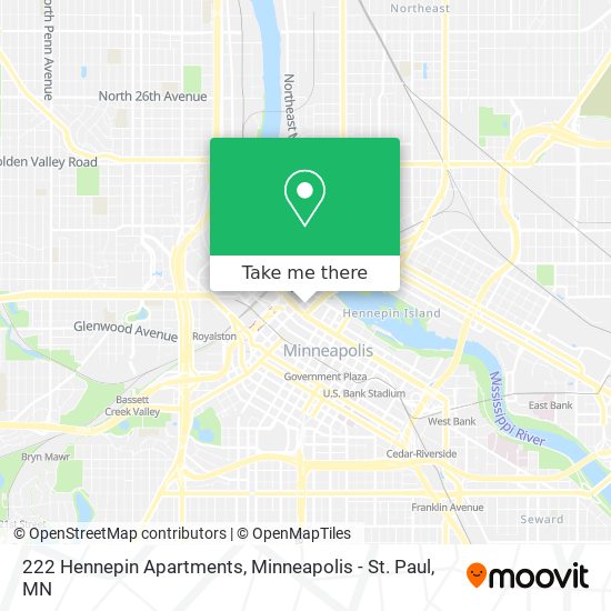 222 Hennepin Apartments map