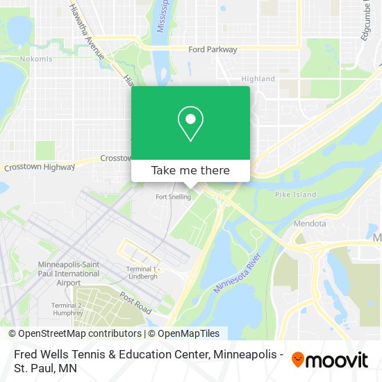Fred Wells Tennis & Education Center map