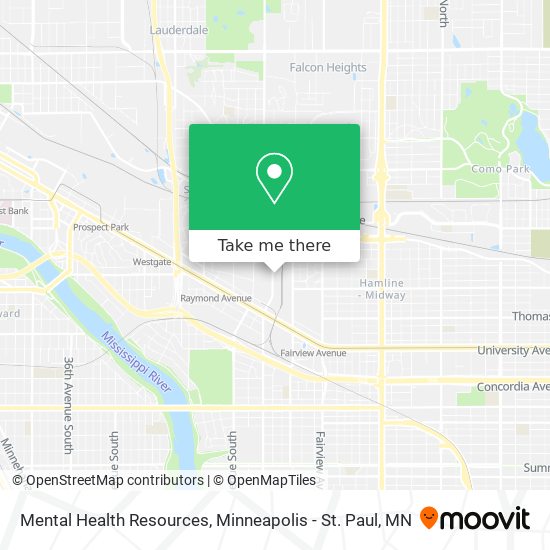 Mental Health Resources map