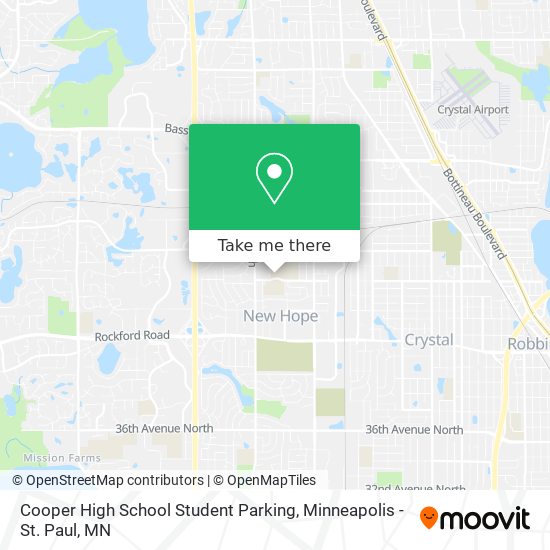 Mapa de Cooper High School Student Parking