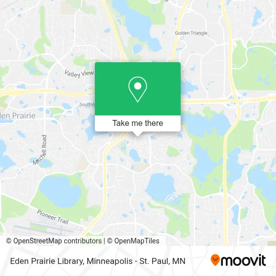 Eden Prairie Library map