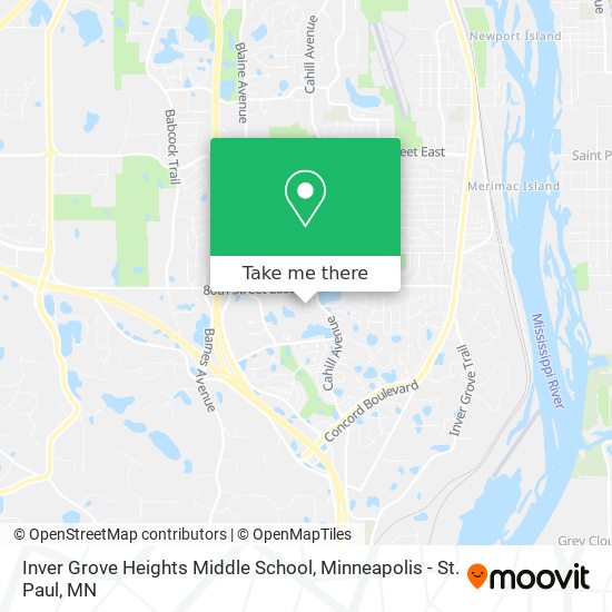 Mapa de Inver Grove Heights Middle School