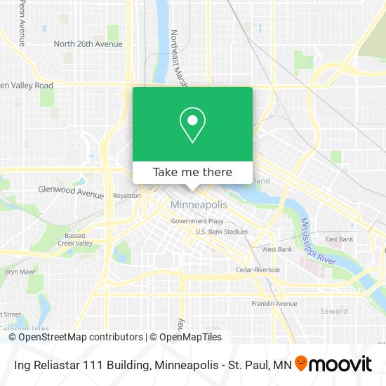 Mapa de Ing Reliastar 111 Building