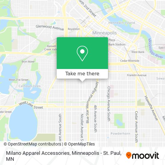Milano Apparel Accessories map