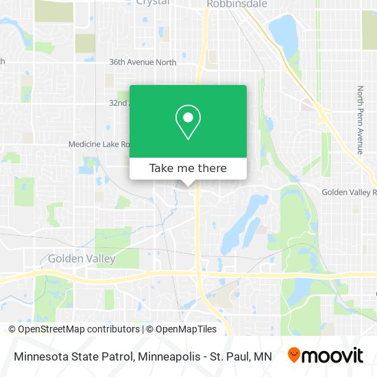 Minnesota State Patrol map