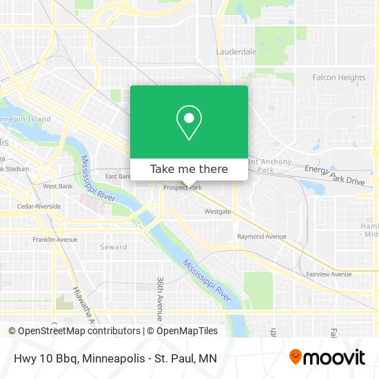 Hwy 10 Bbq map