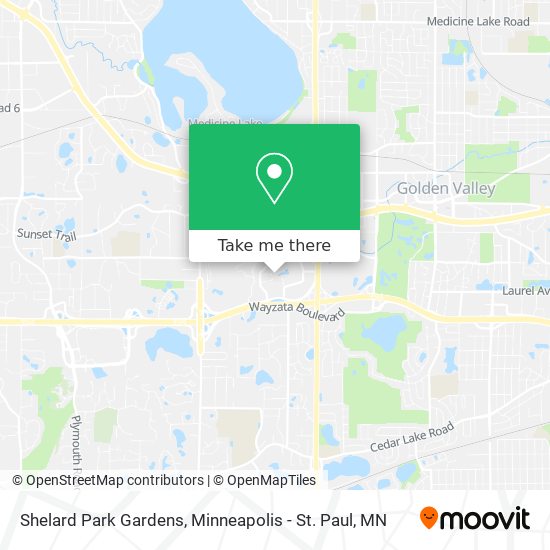 Shelard Park Gardens map
