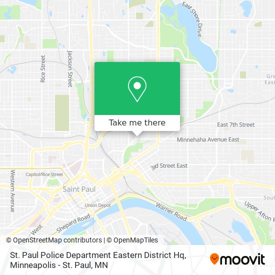 St. Paul Police Department Eastern District Hq map