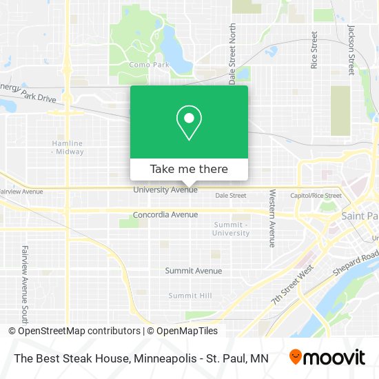 The Best Steak House map