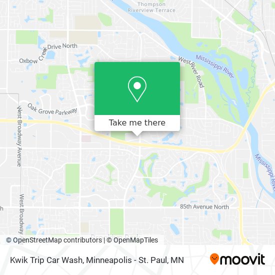 Kwik Trip Car Wash map