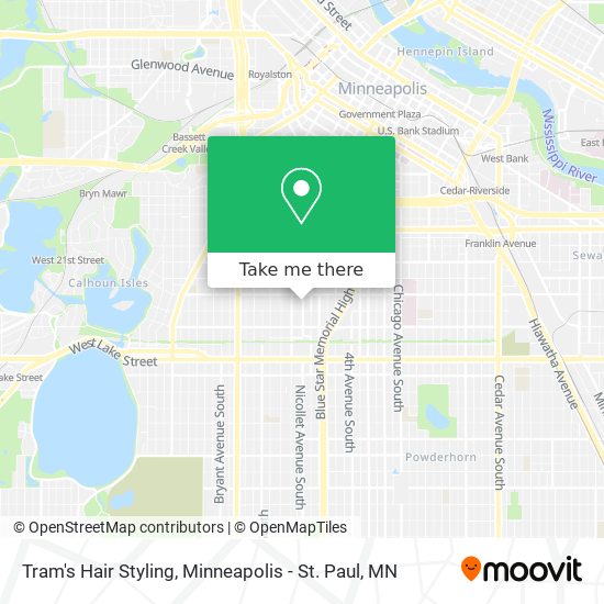 Tram's Hair Styling map