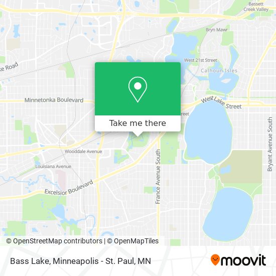 Bass Lake map