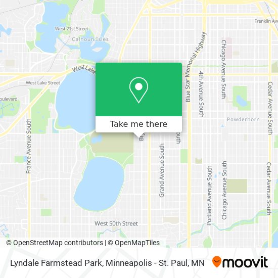 Lyndale Farmstead Park map