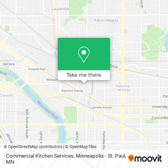Commercial Kitchen Services map