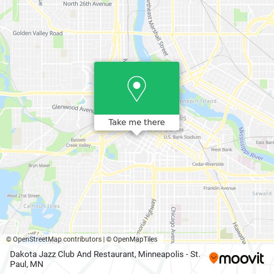 Mapa de Dakota Jazz Club And Restaurant