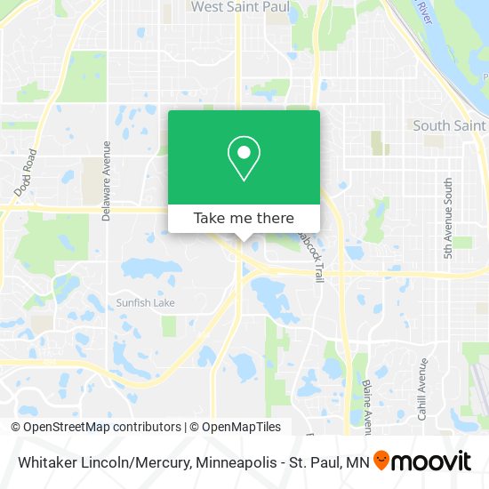Whitaker Lincoln/Mercury map