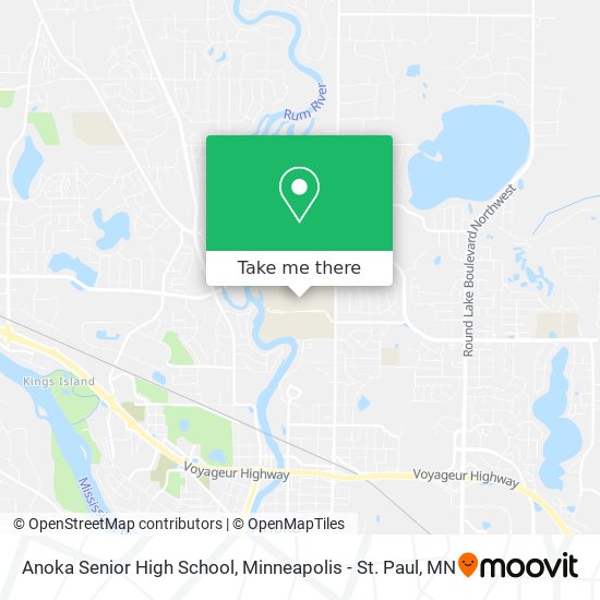 Anoka Senior High School map
