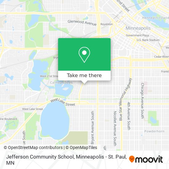 Jefferson Community School map