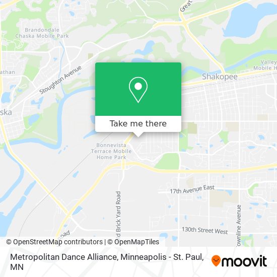 Metropolitan Dance Alliance map