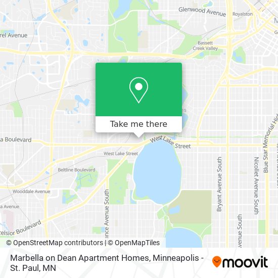 Marbella on Dean Apartment Homes map
