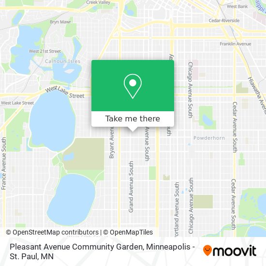 Pleasant Avenue Community Garden map