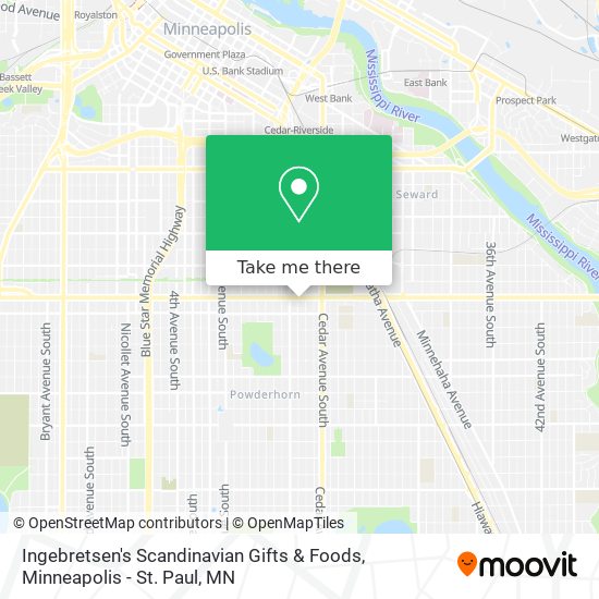 Mapa de Ingebretsen's Scandinavian Gifts & Foods