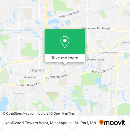 Knollwood Towers West map