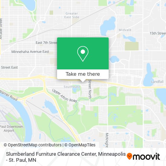 Mapa de Slumberland Furniture Clearance Center