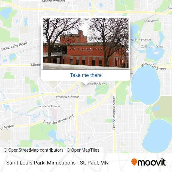 Saint Louis Park map