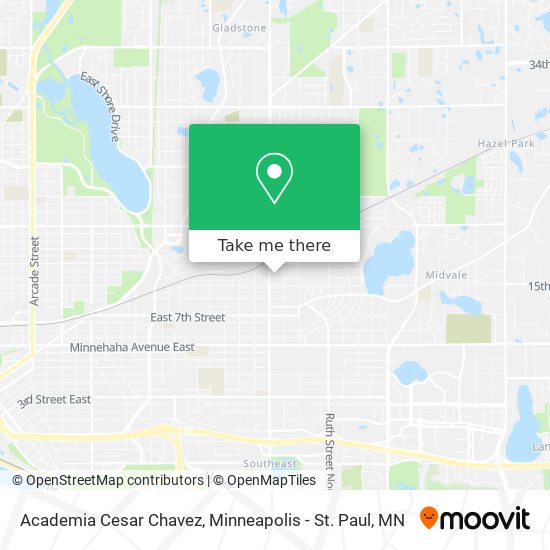 Mapa de Academia Cesar Chavez